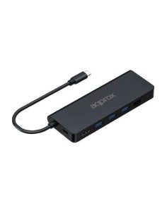 MINI DOCK USB TYPE C APPROX    USB 3.0, LAN, HDMI, SD,...
