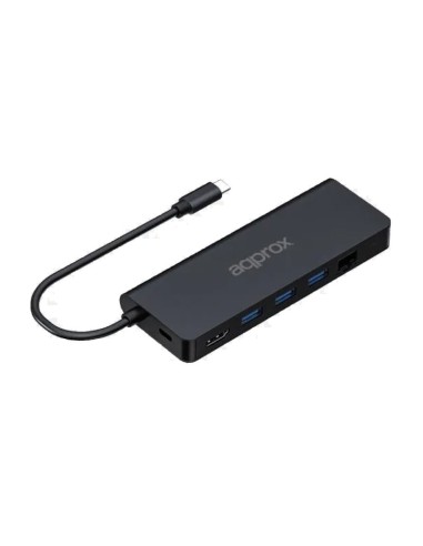 MINI DOCK USB TYPE C APPROX    USB 3.0, LAN,...