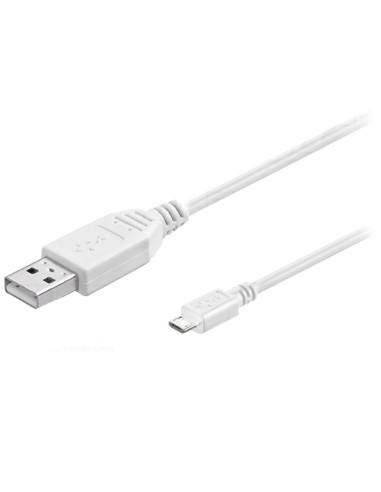 CABLE USB 2.0  1 M A MICRO     USB OMEGA BLANCO...