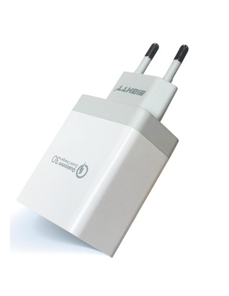 CARGADOR  5V ENCHUFE EIGHTT    2X USB  BLANCO PN: EQC2V2 EAN: 8425402168653
