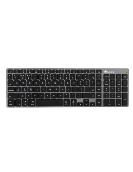 TECLADO WIRELESS NGS FORTUNE   BT RECARGABLE NEGRO PN: FORTUNE BT EAN: 8435430619409