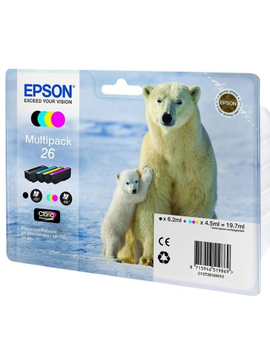 CARTUCHO EPSON MULTIPACK 26    4 COLORES PN:...