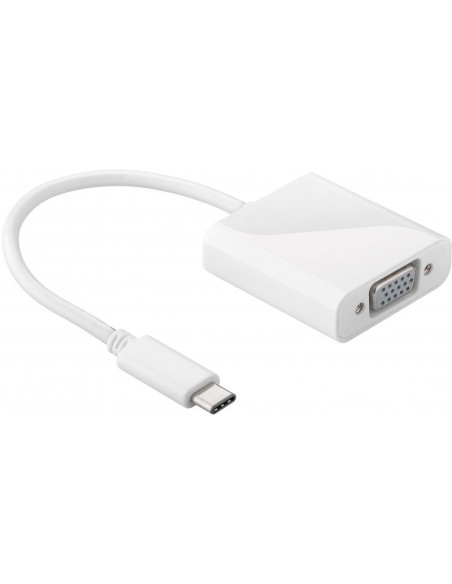 CONVERSOR VGA/H A USB C/M BLAN CO 15CM PN: VGA H A USB C 15 EAN: 5901720135322