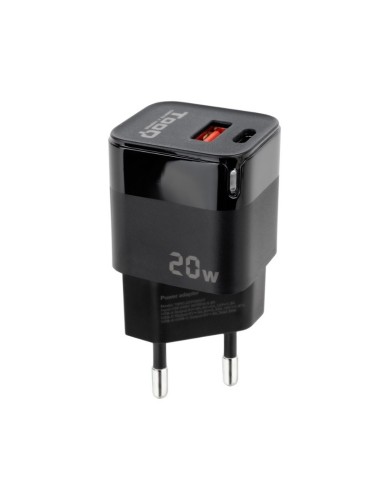 CARGADOR  5V ENCHUFE 2 X USB   TYPE C, USB, 20W...