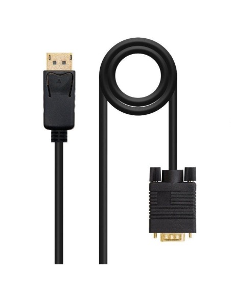 CABLE DP A VGA, DP/M-VGA/M 2M  NEGRO PN: 10.15.4402 EAN: 8433281008670