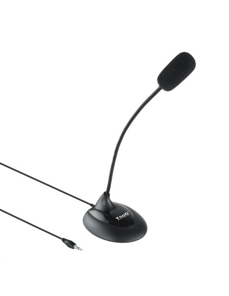 MICROFONO SOBREMESA TOOQ TQMM- 213 FLEXIBLE NEGRO PN: TQMM-213 EAN: 8433281009981