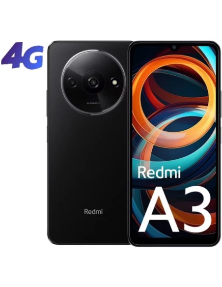 SMARTPHONE 6.71" XIAOMI REDMI  A3 4GB 128GB 4G NEGRO PN: MZB0GL9EU EAN: 6941812768129