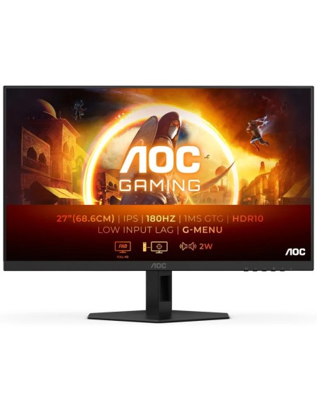 MONITOR   27" AOC 27G4XE IPS   FHD 180HZ NEGRO PN: 27G4XE EAN: 4038986182034