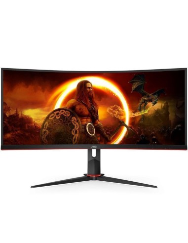 MONITOR   34" AOC LED CU34G2X  VA NEGRO Y ROJO...