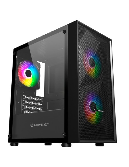 CAJA GAMING MIR B200 NEGRA     USB 3.0 ARGB SIN FUENTE PN: UK113011 EAN: 8436617920257
