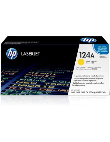 TONER HP Q6002A 124A AMARILLO PN: Q6002A EAN:...
