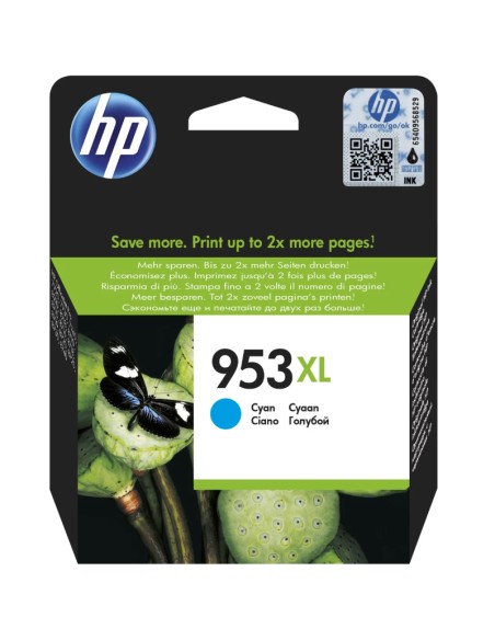 CARTUCHO HP F6U16AE 953XL CIAN PN: F6U16AE EAN: 725184104107