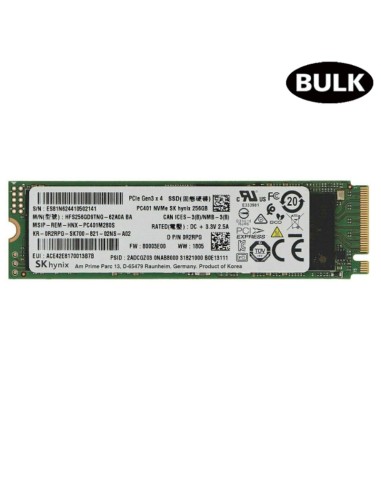 DISCO M.2 256GB NVME SK HYNIX  BULK PN: REA3884...