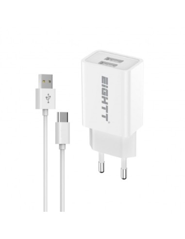 CARGADOR 5V ENCHUFE HOME 2.4A  TIPO A - C...