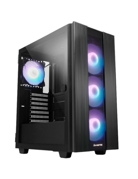 CAJA GAMING CHIEFTEC HUNTER 2  GS-02B-OP RGB USB TYPE C NEGRA PN: GS-02B-OP EAN: 753263078476
