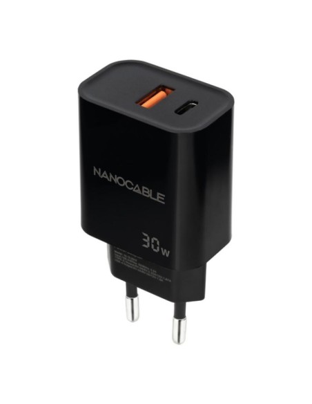CARGADOR  5V ENCHUFE 2 X USB   TYPE C, USB A PN: 10.10.2012 EAN: 8433281015203