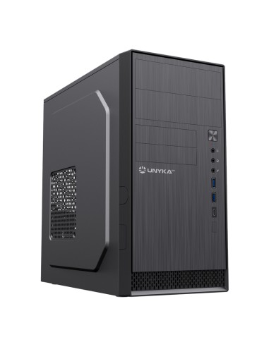 CAJA MICRO ATX UNYKA AERO C12  V2 NEGRA SIN...