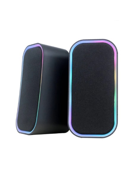 ALTAVOZ 2.0 OMEGA OGG135       6W RMS NEGRO, AUX Y BT RGB PN: 0GG135 EAN: 5907595461474