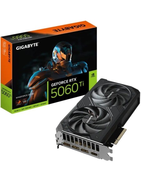 VGA RTX5060TI  8GB GDDR7  GIGA BYTE WINDFORCE OC EDITION PN: 9VN506TWO8-00-G1 EAN: 4719331356057