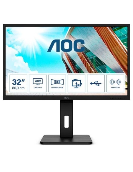 MONITOR 31.5" AOC LED Q32P2    QHD MULTIMEDIA NEGRO PN: Q32P2 EAN: 4038986118170