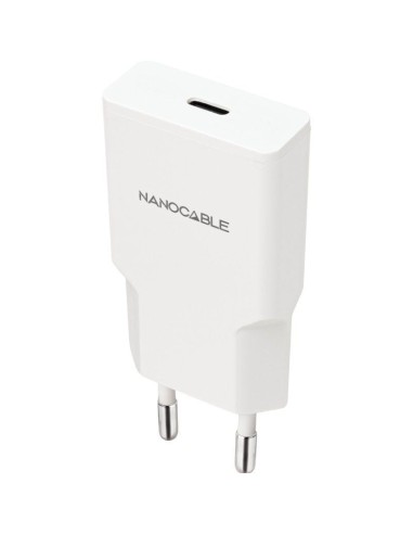 CARGADOR  5V ENCHUFE USB TYPE  C X1 NANOCABLE...