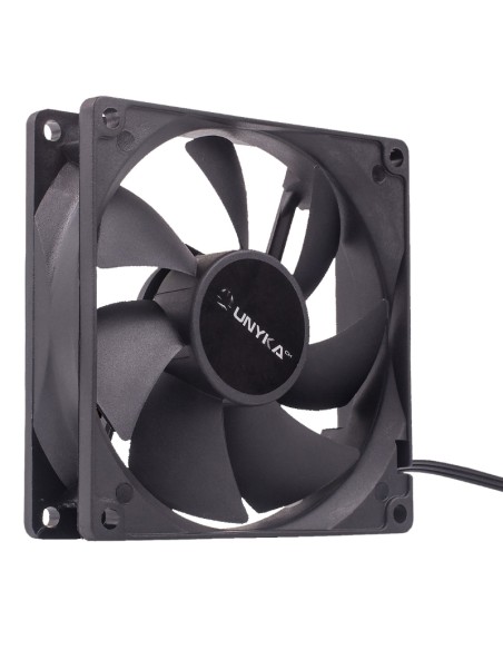 VENTILADOR  9CM CAJA INTERNO   UNYKA NEGRO PN: 51789 EAN: 6940533542049   