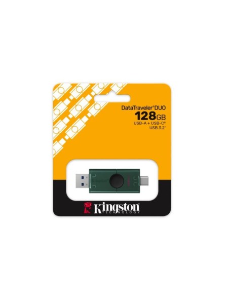 MEMORIA USB 3.2 128GB KINGSTON DATATRAVELER DUO TYPE C PN: DTDEG2/128GB EAN: 740617351774    