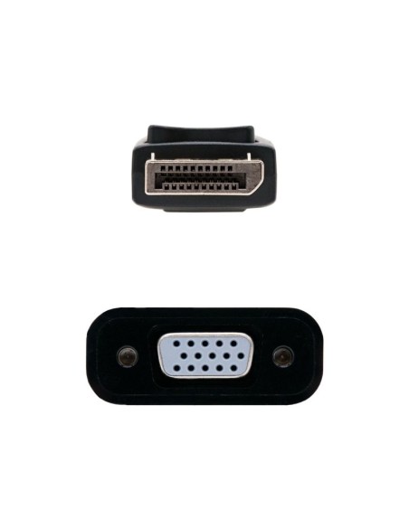 CONVERSOR DP MACHO A VGA       HEMBRA 15CM PN: DP M A VGA H 15C EAN: 1000000003977   