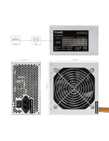 FUENTE  500W/    ATX TOOQ      TQEP-500SSE-O...